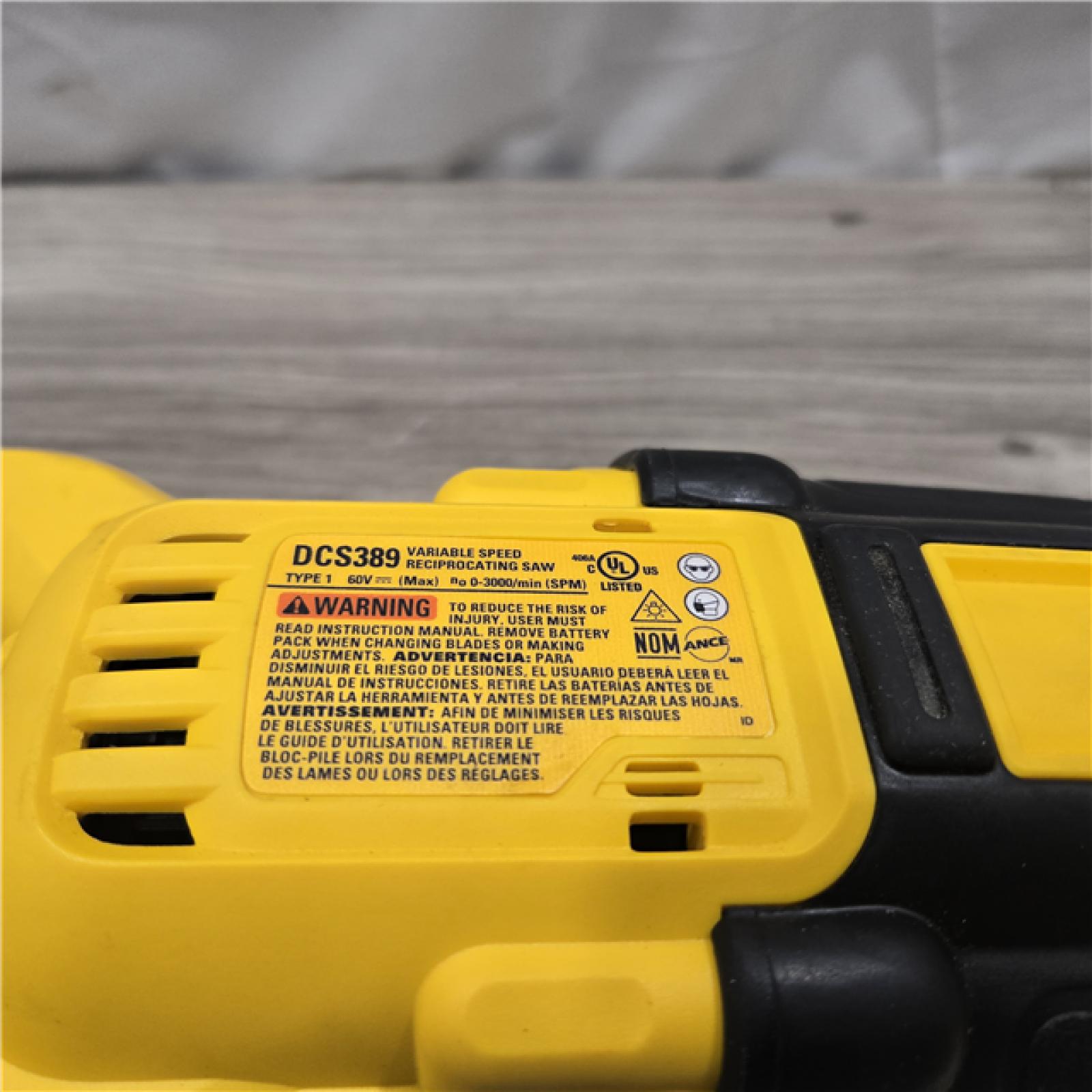 AS-IS DeWalt FLEXVOLT 60V MAX Cordless Reciprocating Saw (Tool-Only)