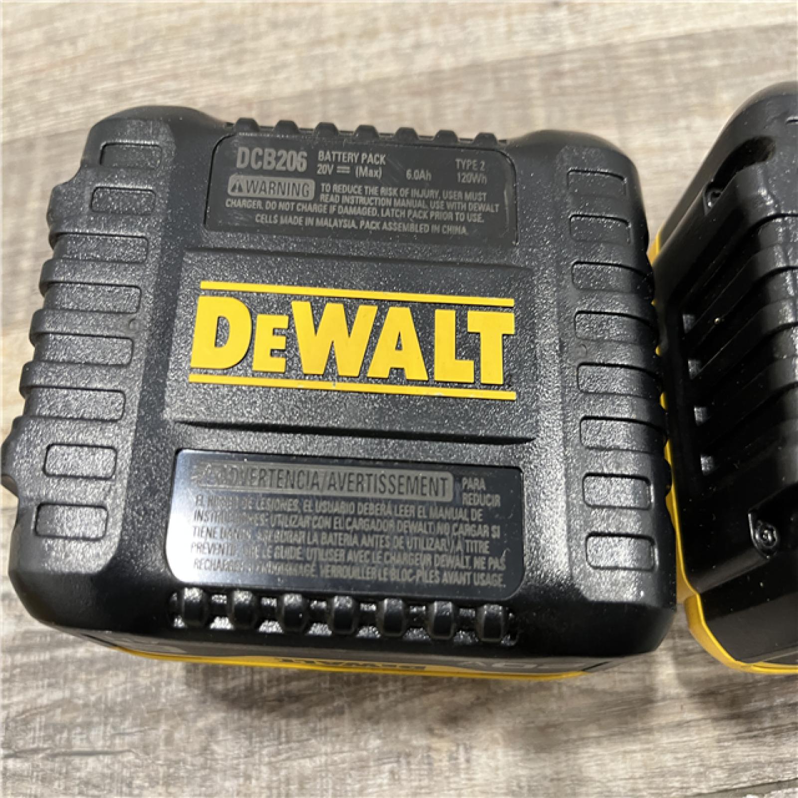 AS-IS DEWALT 20V MAX Lithium-Ion 6.0Ah Battery (2-Pack)