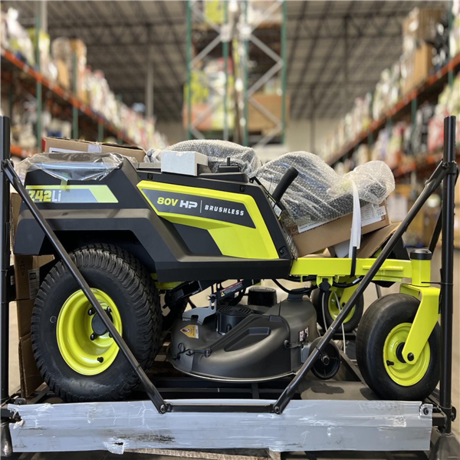 DALLAS LOCATION - NEW! RYOBI 80V HP Brushless 42 in. Battery Electric Cordless Zero Turn Riding Mower (2) 80V Batteries (2) 40V Batteries and Charger