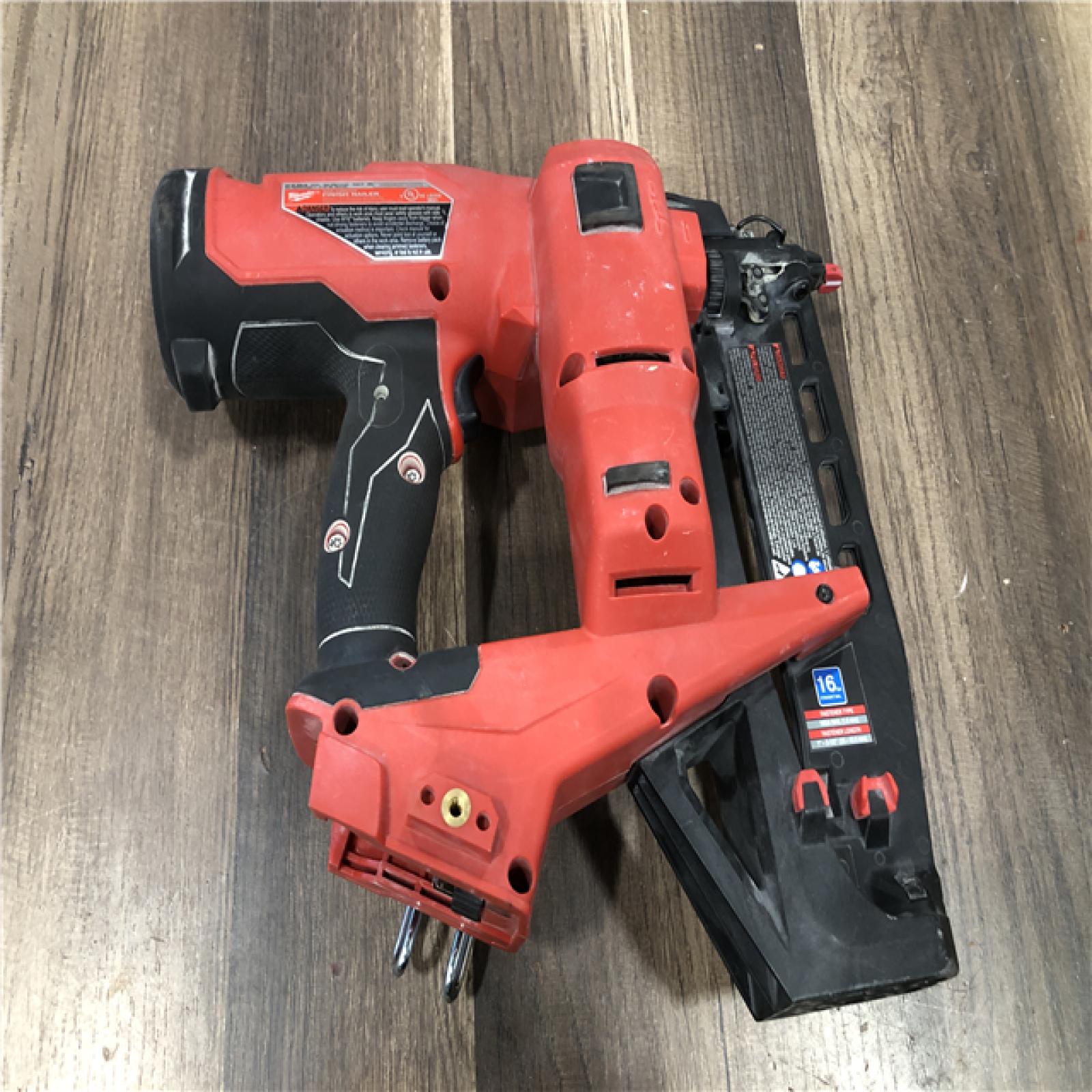 AS-IS Milwaukee FUEL 18-Volt Lithium-Ion Brushless Cordless Gen ll 16-Gauge Straight Finish Nailer (Tool Only)