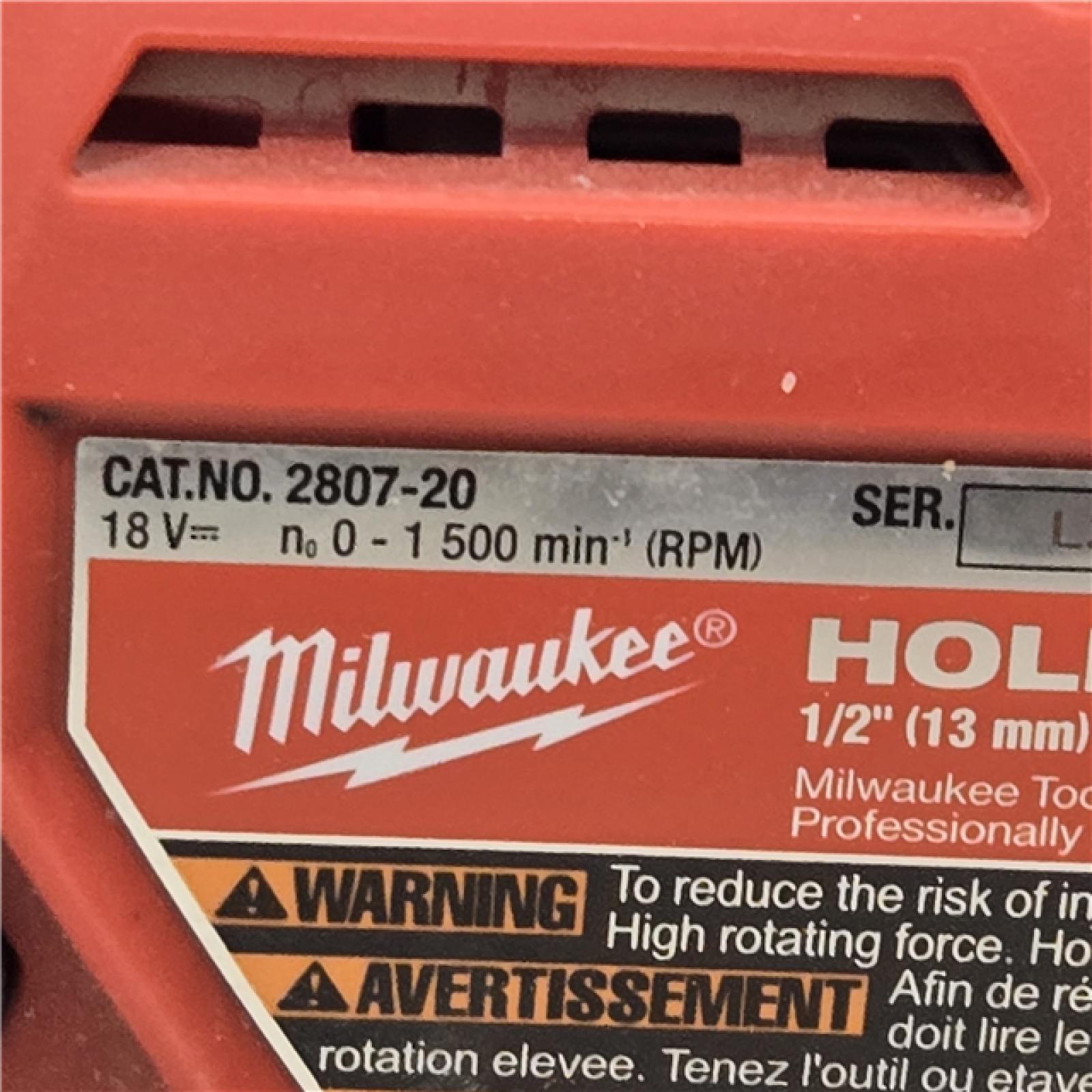 AS-IS Milwaukee M18 18V Fuel Hole Hawg 1/2  Right Angle Drill 2807-20