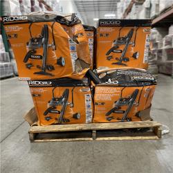 DALLAS LOCATION- RIDGID 16 Gal. 6.5 Peak HP NXT Shop Vacuum Wet Dry Vac with Cart PALLET (7 UNITS)
