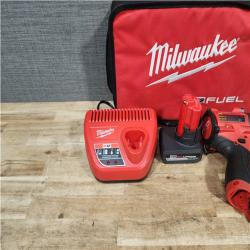 HOUSTON LOCATION - AS - IS Milwaukee FUEL 12V Li-Ion Brushless Cordless Stubby 3/8 in. Impact Wrench Kit