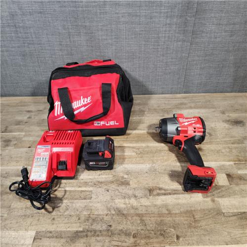 HOUSTON LOCATION - AS-IS Milwaukee M18 1/2 in. Cordless Brushless High Torque Impact Wrench Kit (Battery & Charger)