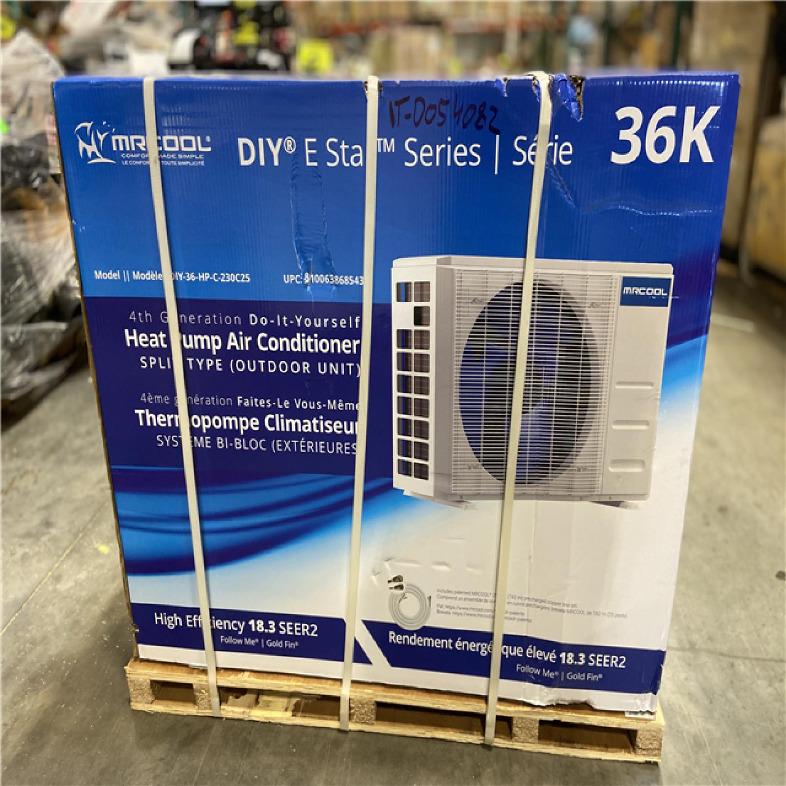 DALLAS LOCATION - MRCOOL DIY 36,000 BTU 3-Ton Mini Split Heat Pump Condenser w/25 ft. Pre-Charged Line-Set and DIY Installation Kit 208V/230-Volt