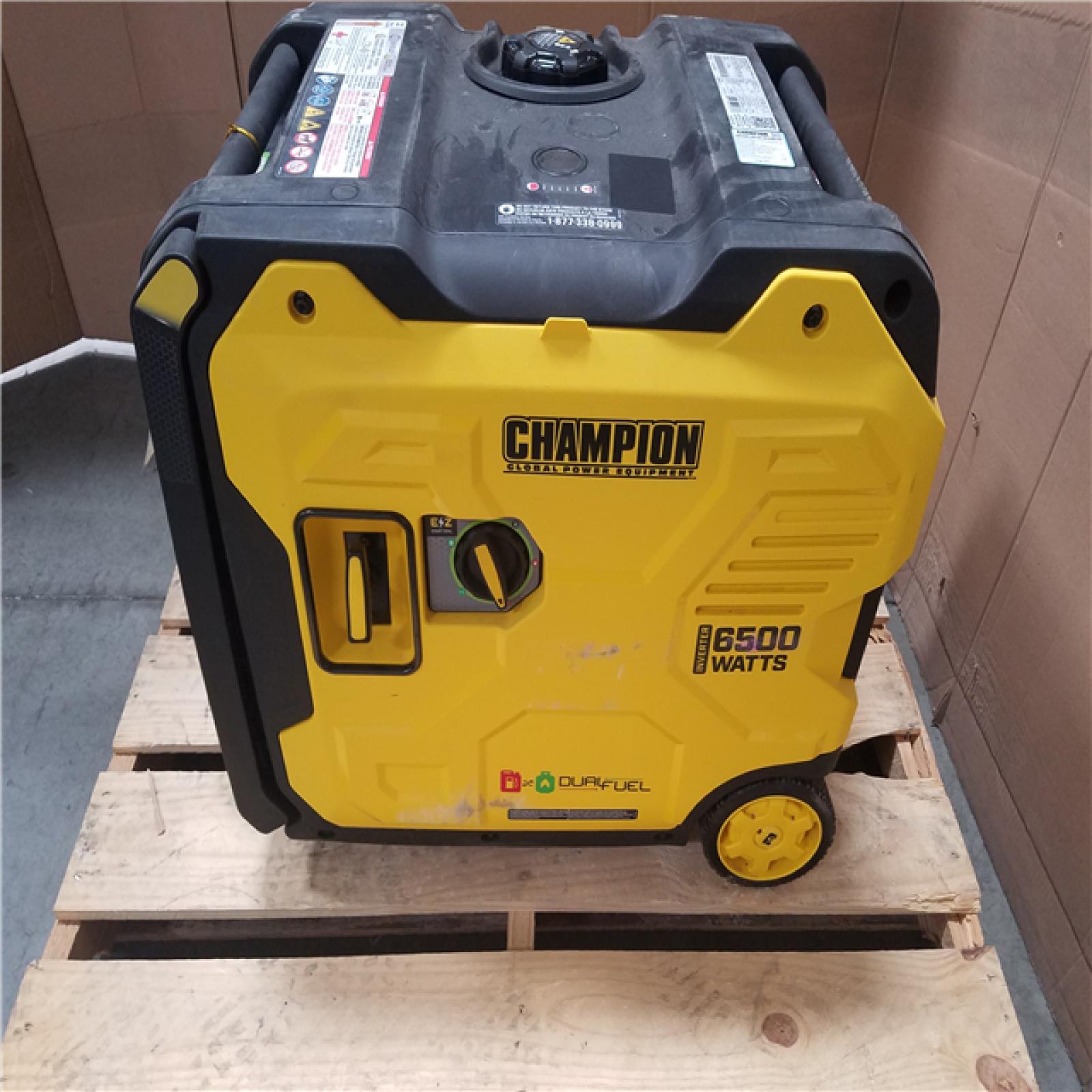 CALIFORNIA AS-IS CHAMPION DUAL FUEL PORTABLE GENERATOR