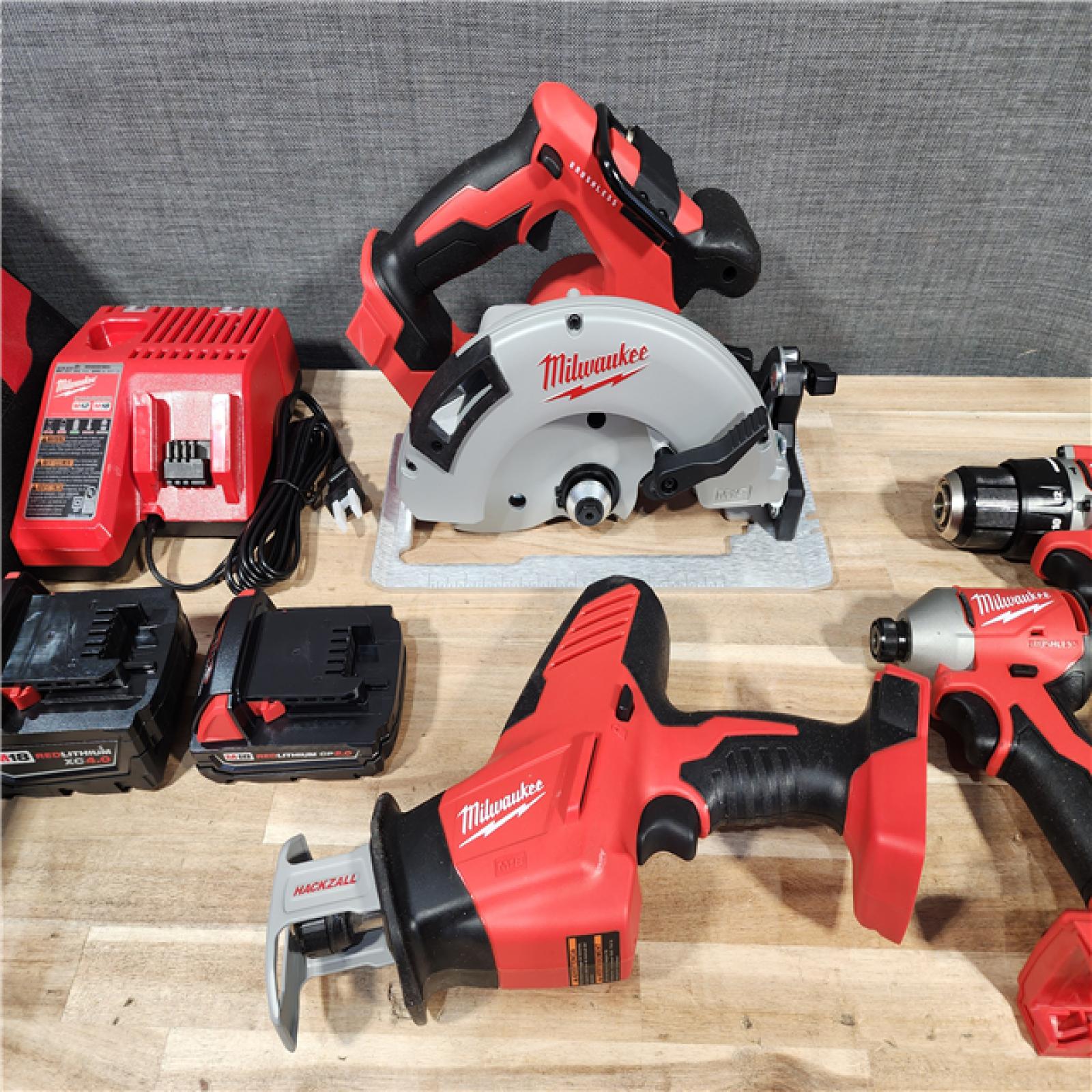 HOUSTON LOCATION - AS-IS Milwaukee M18 4-Tool Combo Kit