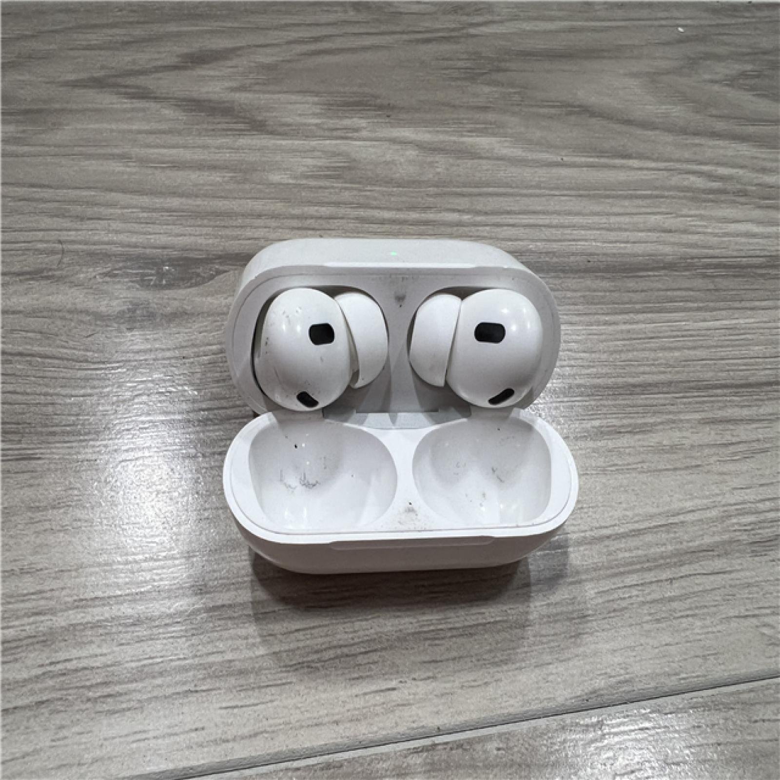 AS-IS Apple AirPods Pro (2nd Generation) with the USB-C MagSafe Charging Case