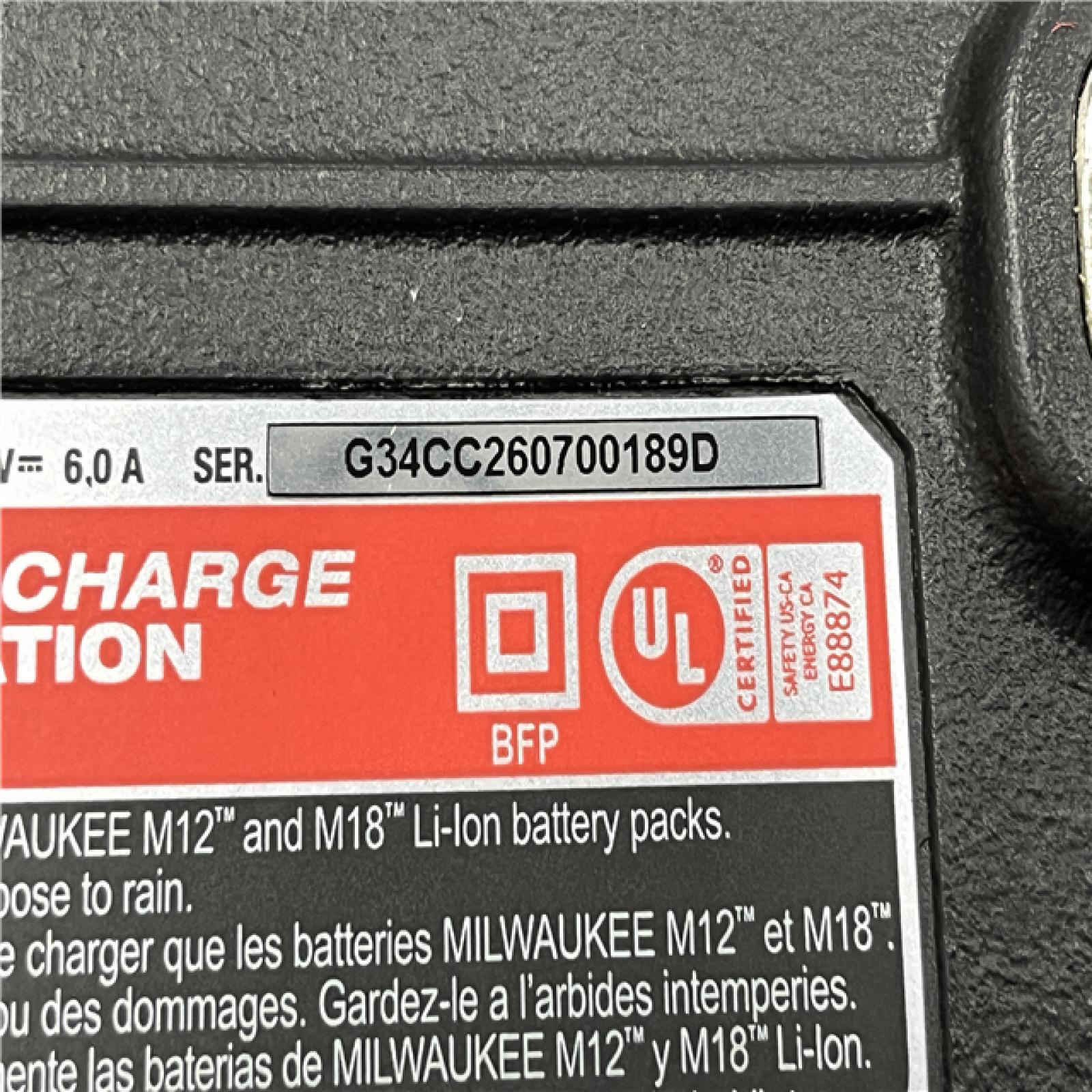 AS-IS Milwaukee 12-Volt/18-Volt Lithium-Ion Multi-Voltage 6-Port Sequential Rapid Battery Charger