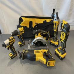 AS-IS - DeWalt 20-Volt XR Lithium-Ion 6-Tool Cordless Combo Kit