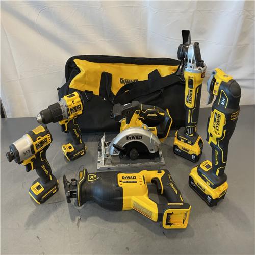 AS-IS - DeWalt 20-Volt XR Lithium-Ion 6-Tool Cordless Combo Kit