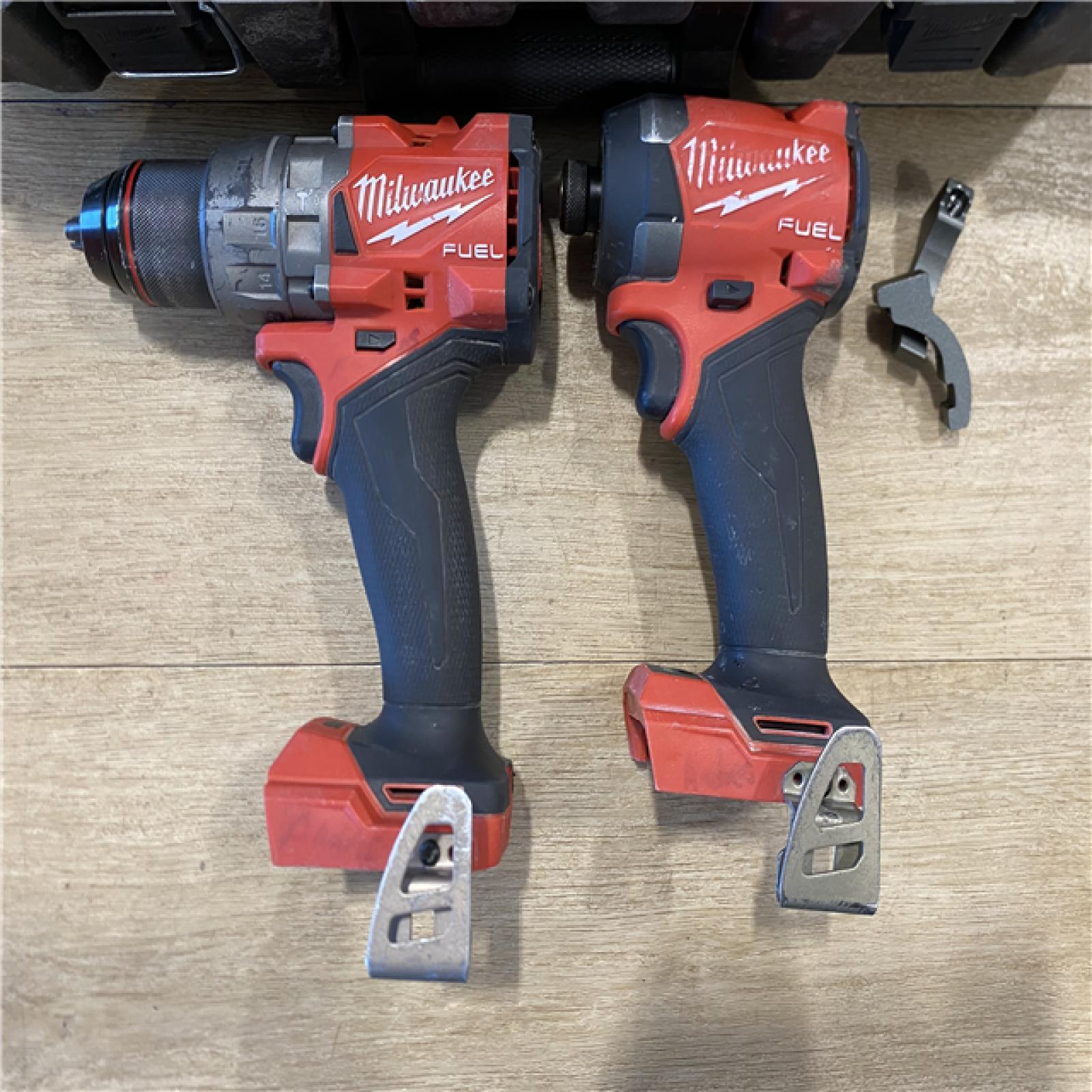 AS-IS Milwaukee FUEL 18V Lithium-Ion Brushless Cordless Hammer Drill and Impact Driver Combo Kit