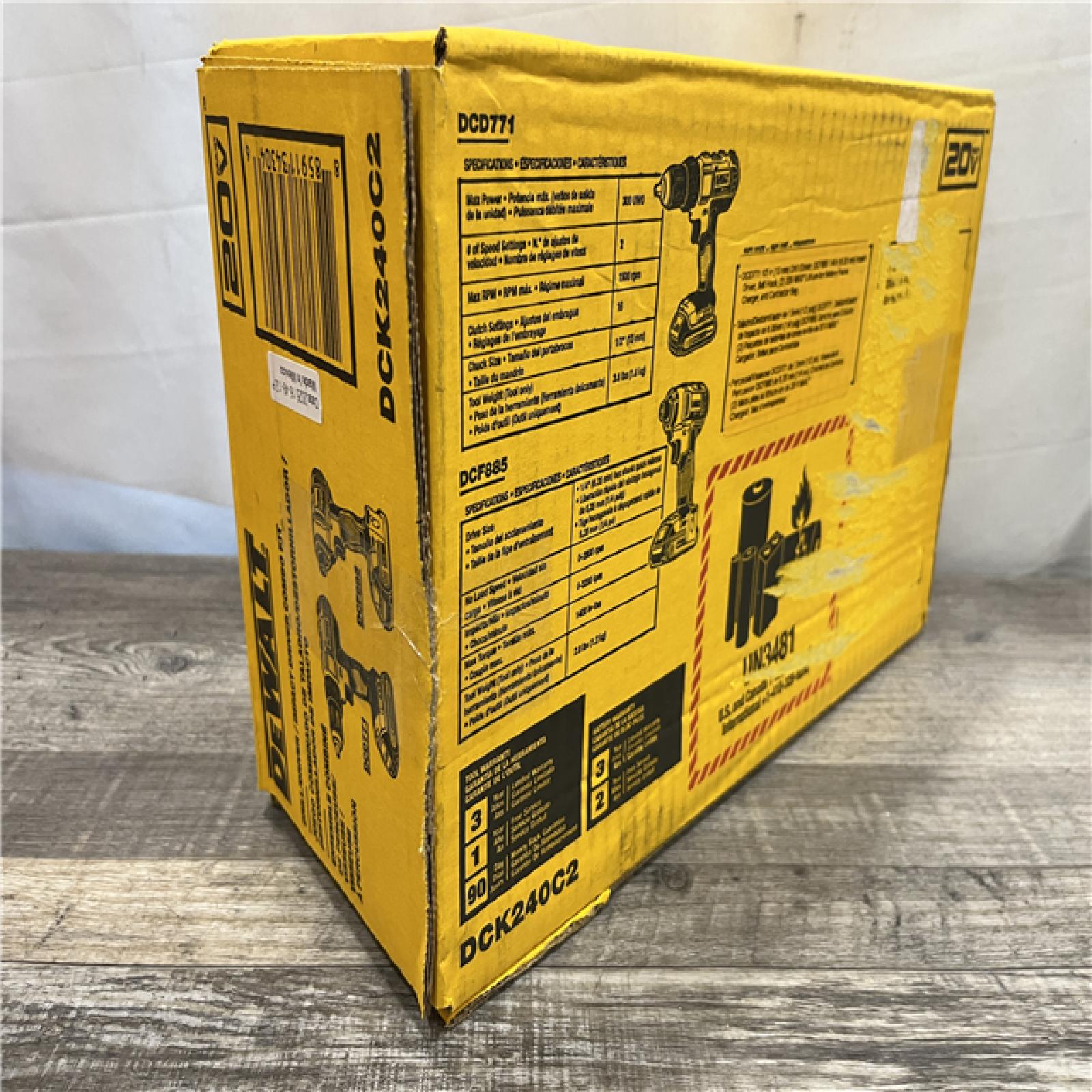 NEW - DEWALT 20V MAX Cordless Drill/Impact 2 Tool Combo Kit