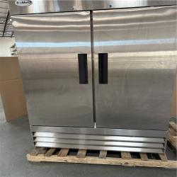 California AS-IS Koolmore 47 cu. ft. Commercial 2 Solid Door Refrigerator in Stainless Steel