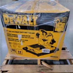 CALIFORNIA AS-IS DEWALT 10 (254mm) HEAVY DUTY WET TILE SAW