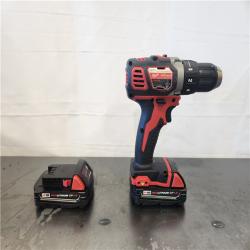 AS-IS- Restored Milwaukee Tool M18 18-Volt Lithium-Ion 1/2  Drill Driver Compact Kit
