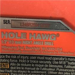 AS-IS Milwaukee FUEL GEN II 18V Lithium-Ion Brushless Cordless 1/2 in. Hole Hawg Right Angle Drill (Tool-Only)