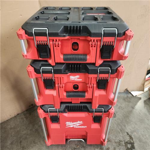 Phoenix NEW Milwaukee PACKOUT 22 in. Rolling Tool Box  22 in. Large Tool Box and 22 in. Medium Tool Box ProSystem Low Profile Handle