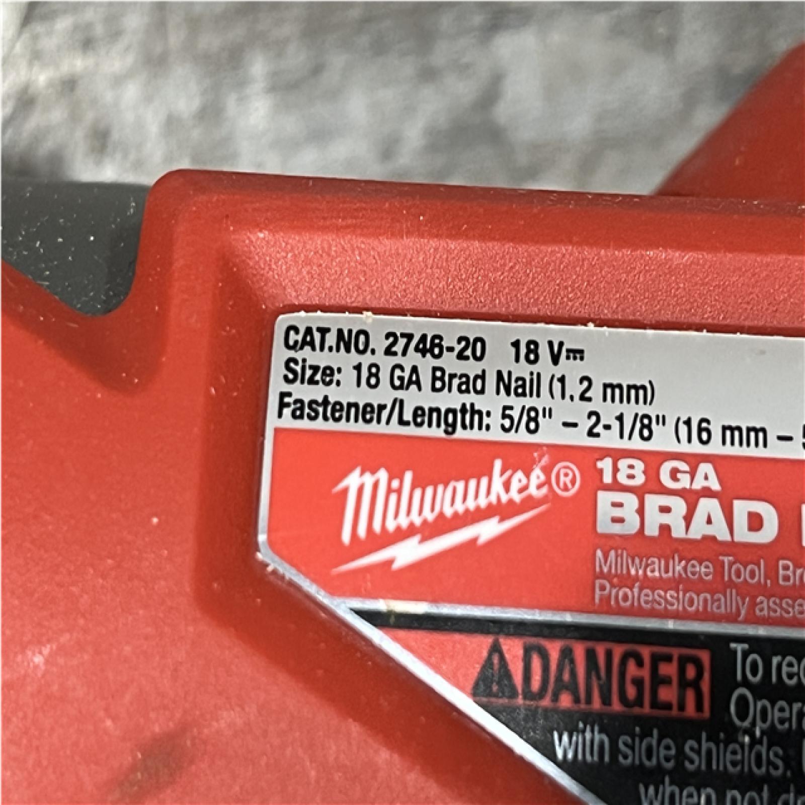 AS-IS Milwaukee FUEL 18-Volt Lithium-Ion Brushless Cordless Gen II 18-Gauge Brad Nailer (Tool-Only)