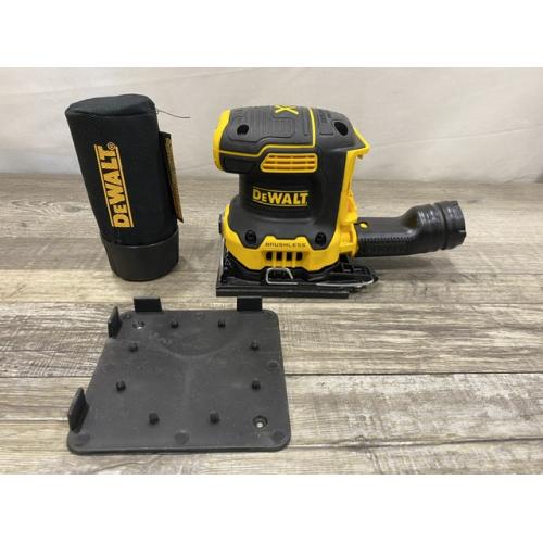 AS-IS DEWALT 20V MAX XR Cordless Brushless 1/4 Sheet Variable Speed Sander (Tool Only)