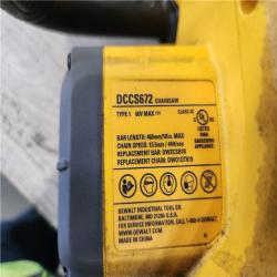 Phoenix Location AS-IS DEWALT FLEXVOLT 60V MAX 18in. Brushless Cordless Battery Powered Chainsaw (Tool Only)