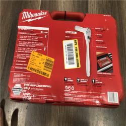 NEW- Milwaukee 1/4 in. Drive SAE/Metric Ratchet and Socket Mechanics Tool Set (50-Piece)