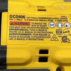 AS-IS DEWALT 20V XR Brushless Cordless 1/2 in. Hammer Drill (Tool-Only)