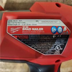 HOUSTON LOCATION - AS-IS Milwaukee FUEL 18-Volt Lithium-Ion Brushless Cordless Gen II 18-Gauge Brad Nailer (Tool-Only)