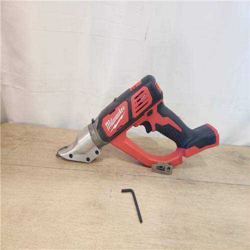 AS-IS- Milwaukee 18-Volt Lithium-Ion Cordless 18-Gauge Double Cut Metal Shear (Tool-Only)