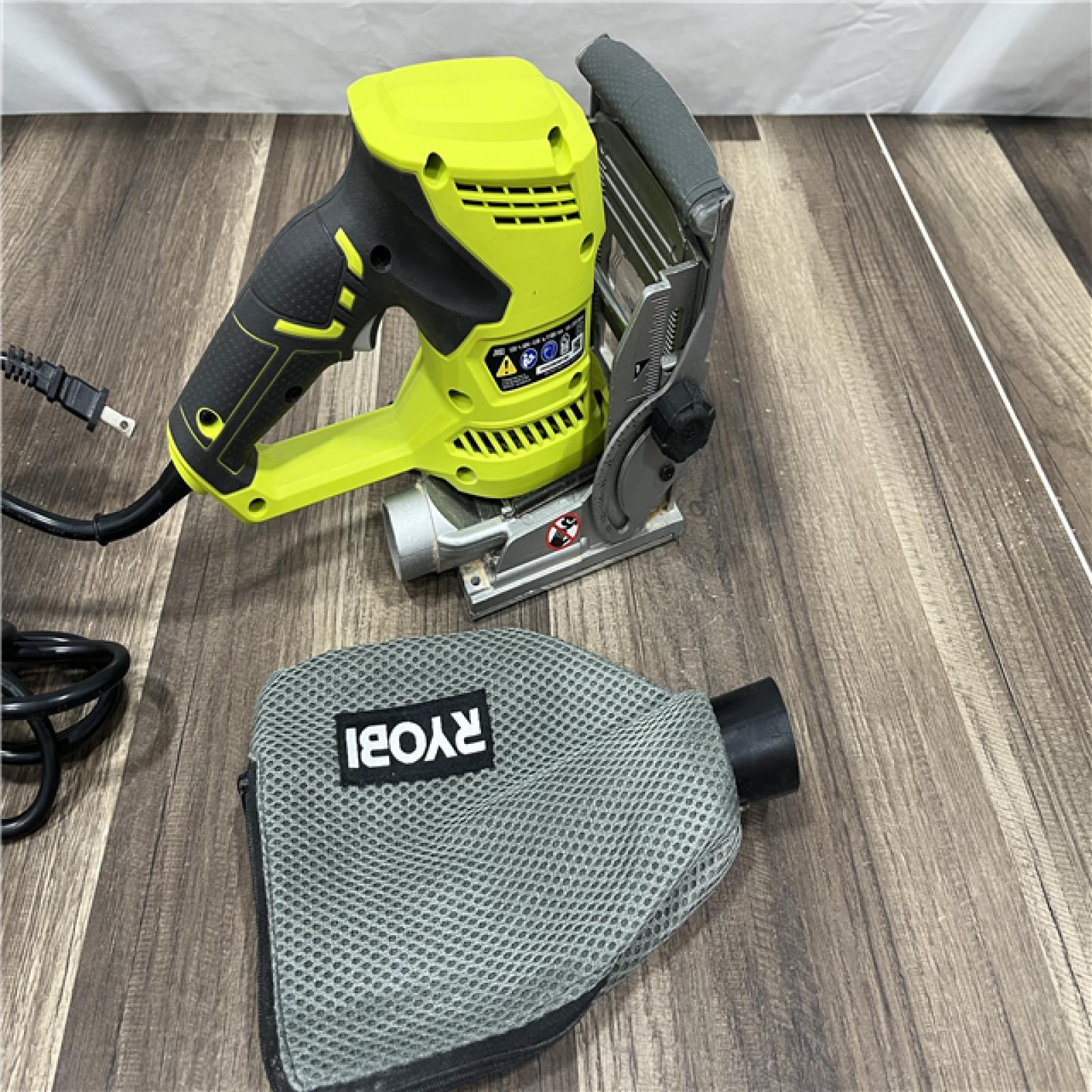 GOOD RYOBI 6 Amp Corded AC Biscuit Joiner Kit with Dust Collector and Bag