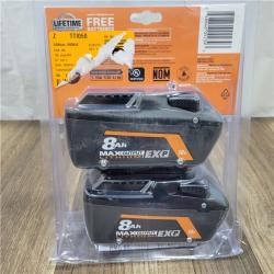 RIDGID NEW! 18V 8.0 Ah Max Output EXP Lithium-Ion Battery (2-Pack)