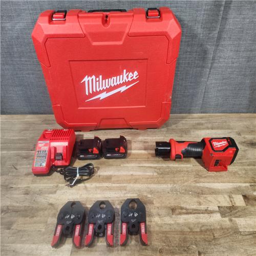 HOUSTON LOCATION - AS-IS Milwaukee M18 18V Lithium-Ion Cordless Short Throw Press Tool Kit