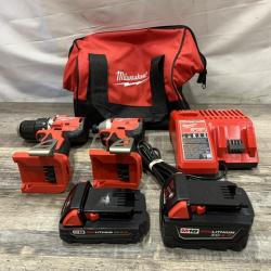 AS-IS Milwaukee 18-Volt Lithium-Ion Brushless Cordless Compact Hammer Drill/Impact Combo Kit