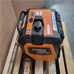 CALIFORNIA AS-IS GENERAC IQ3600DF DUAL FUEL PORTABLE GENERATOR W/ CO SENSE