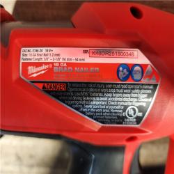 HOUSTON LOCATION - AS-IS Milwaukee M18 FUEL 18-Volt Lithium-Ion Brushless Cordless Gen II 18-Gauge Brad Nailer (Tool-Only)