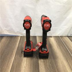 AS-IS Milwaukee FUEL 18V Lithium-Ion Brushless Cordless Hammer Drill and Impact Driver Combo Kit