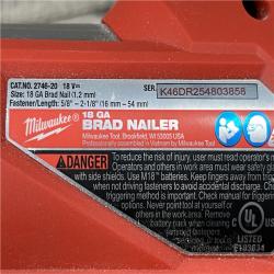 AS-IS Milwaukee FUEL 18-Volt Lithium-Ion Brushless Cordless Gen II 18-Gauge Brad Nailer (Tool-Only)