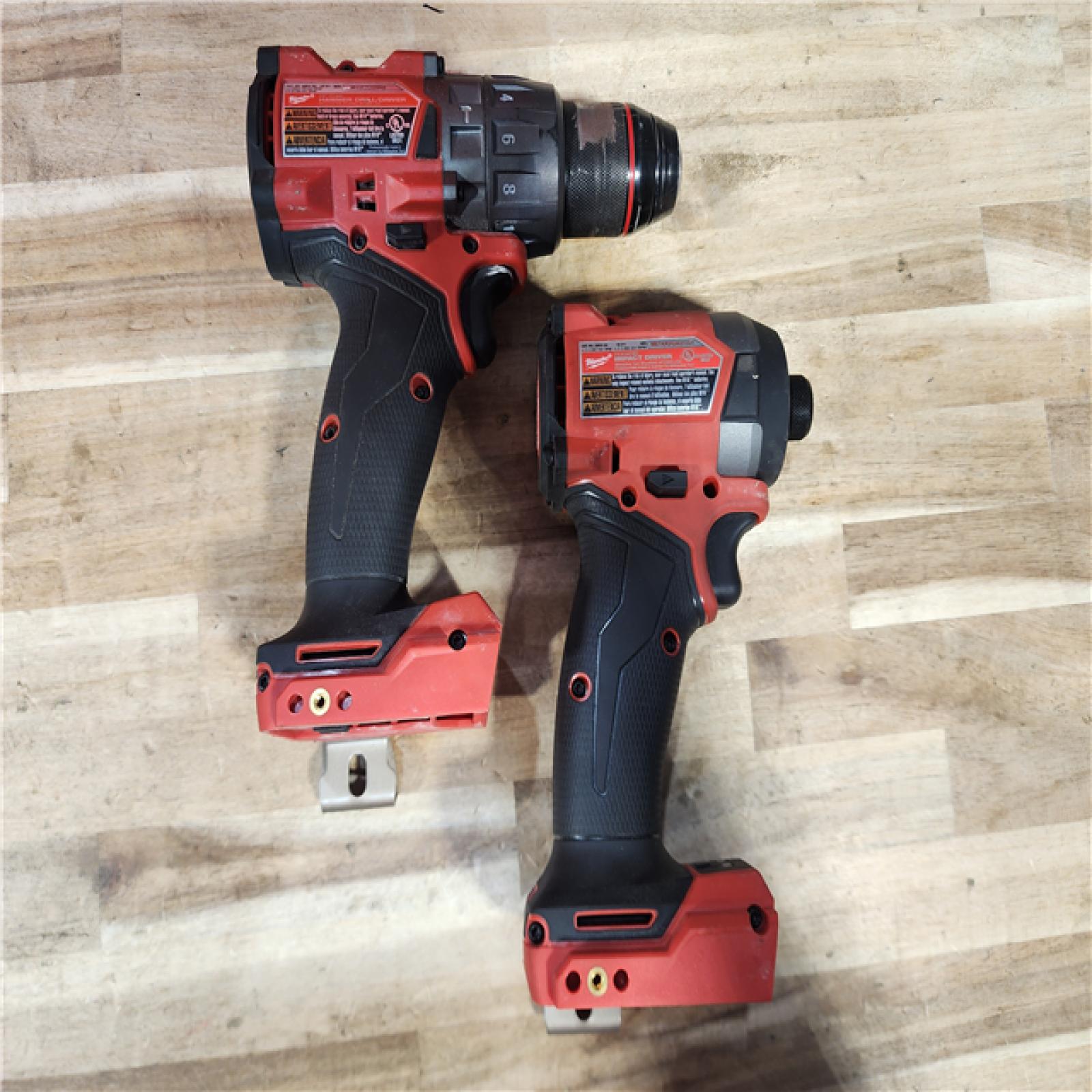 HOUSTON LOCATION - AS-IS Milwaukee FUEL 18V Lithium-Ion Brushless Cordless Hammer Drill and Impact Driver Combo Kit