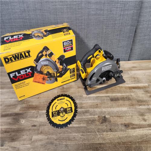 HOUSTON LOCATION - AS-IS (APPEARS LIKE NEW) DeWALT Flexvolt Max 7-1/4  60V Brushless Circular Saw DCS578B (Bare Tool)