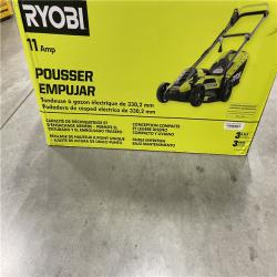AS-IS RYOBI 13 in. 11 Amp Corded Electric Walk Behind Push Mower