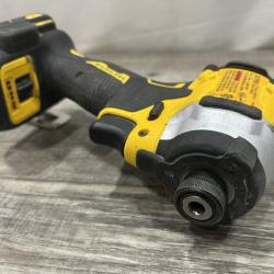 AS-IS DEWALT ATOMIC 20V MAX Lithium-Ion Cordless 1/4 in. Brushless Impact Driver Kit