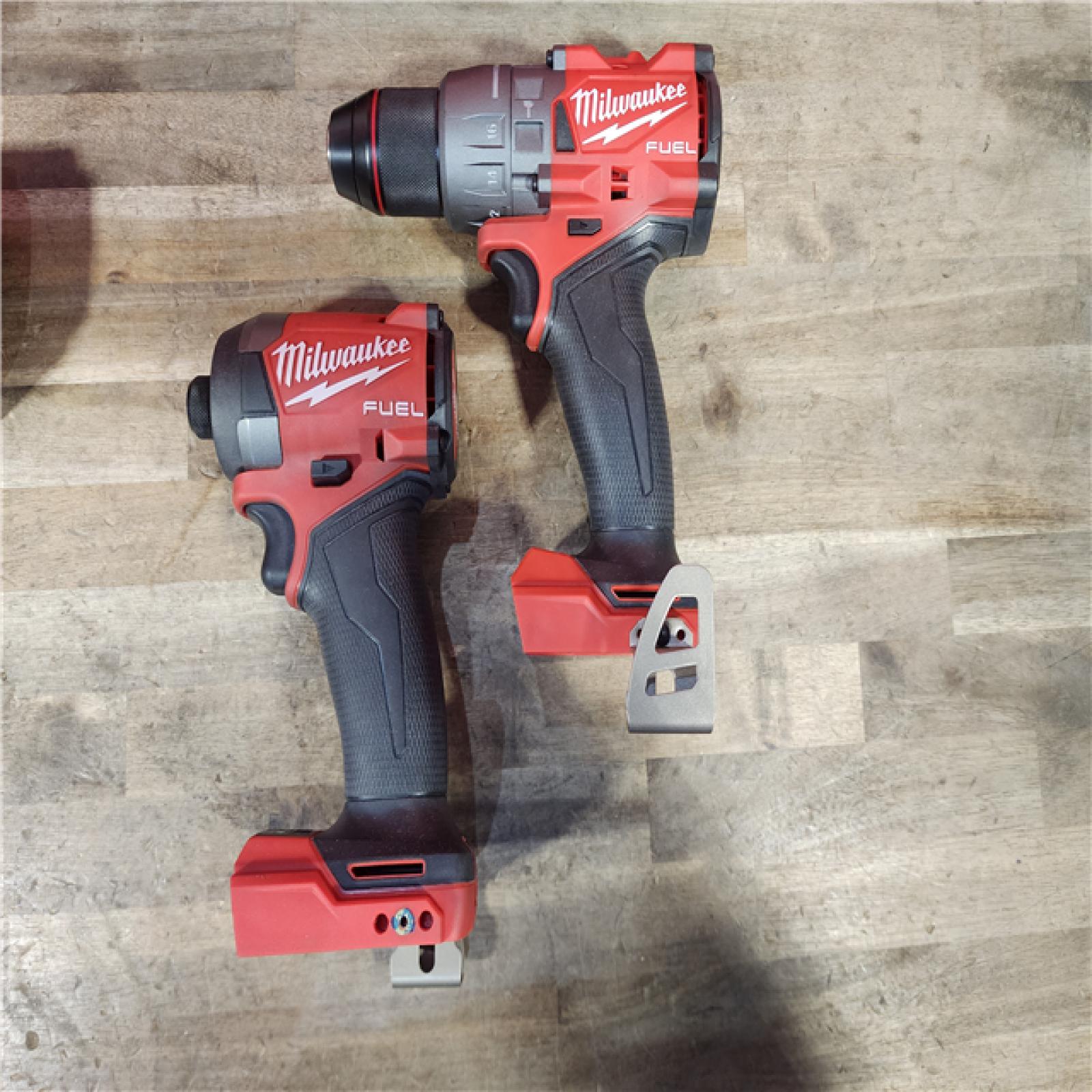 HOUSTON LOCATION - AS-IS MILWAUKEE FUEL 18V Lithium-Ion Brushless Cordless Hammer Drill and Impact Driver Combo Kit