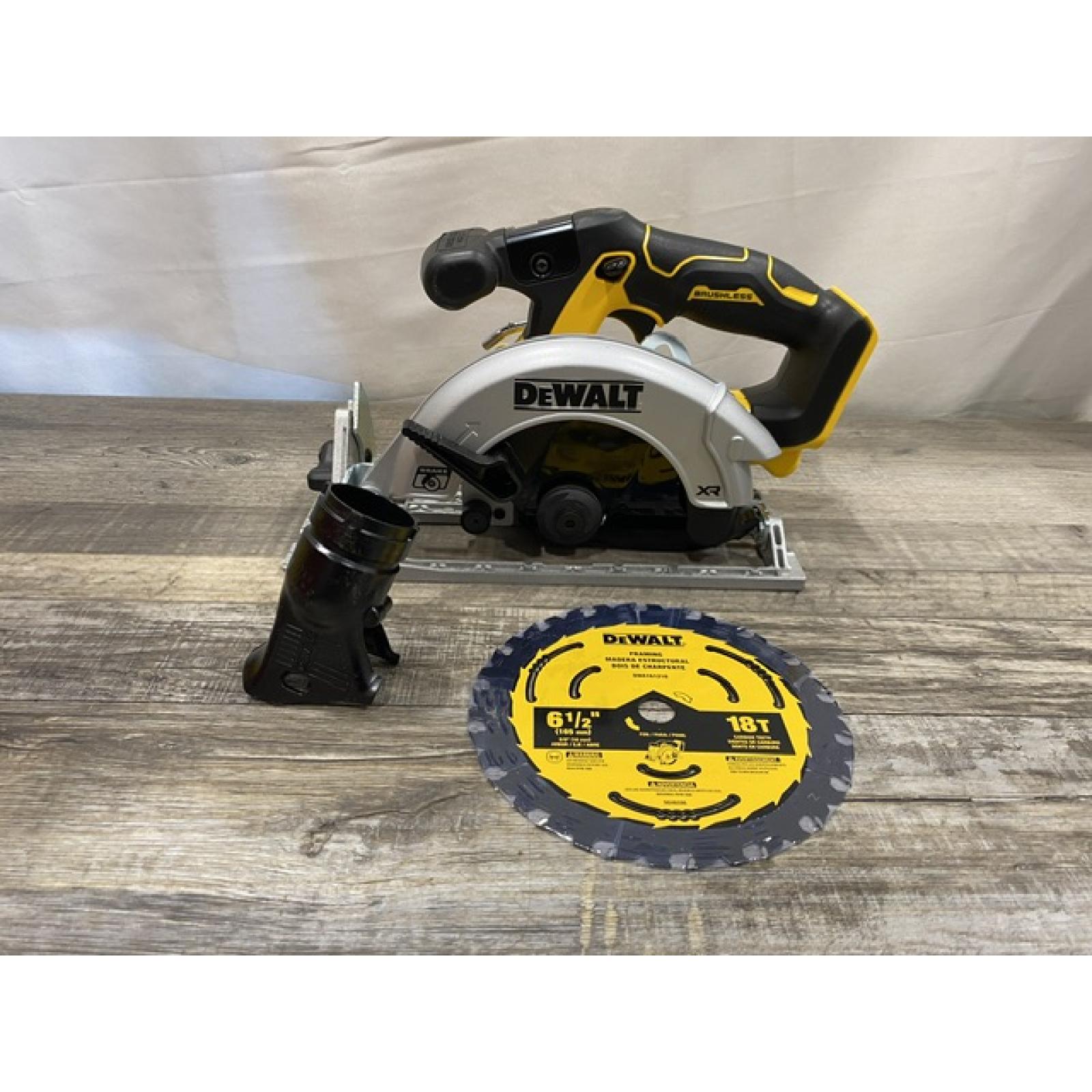 AS-IS DEWALT 20V MAX Cordless Brushless 6-1/2 in. Sidewinder Style Circular Saw (Tool Only)