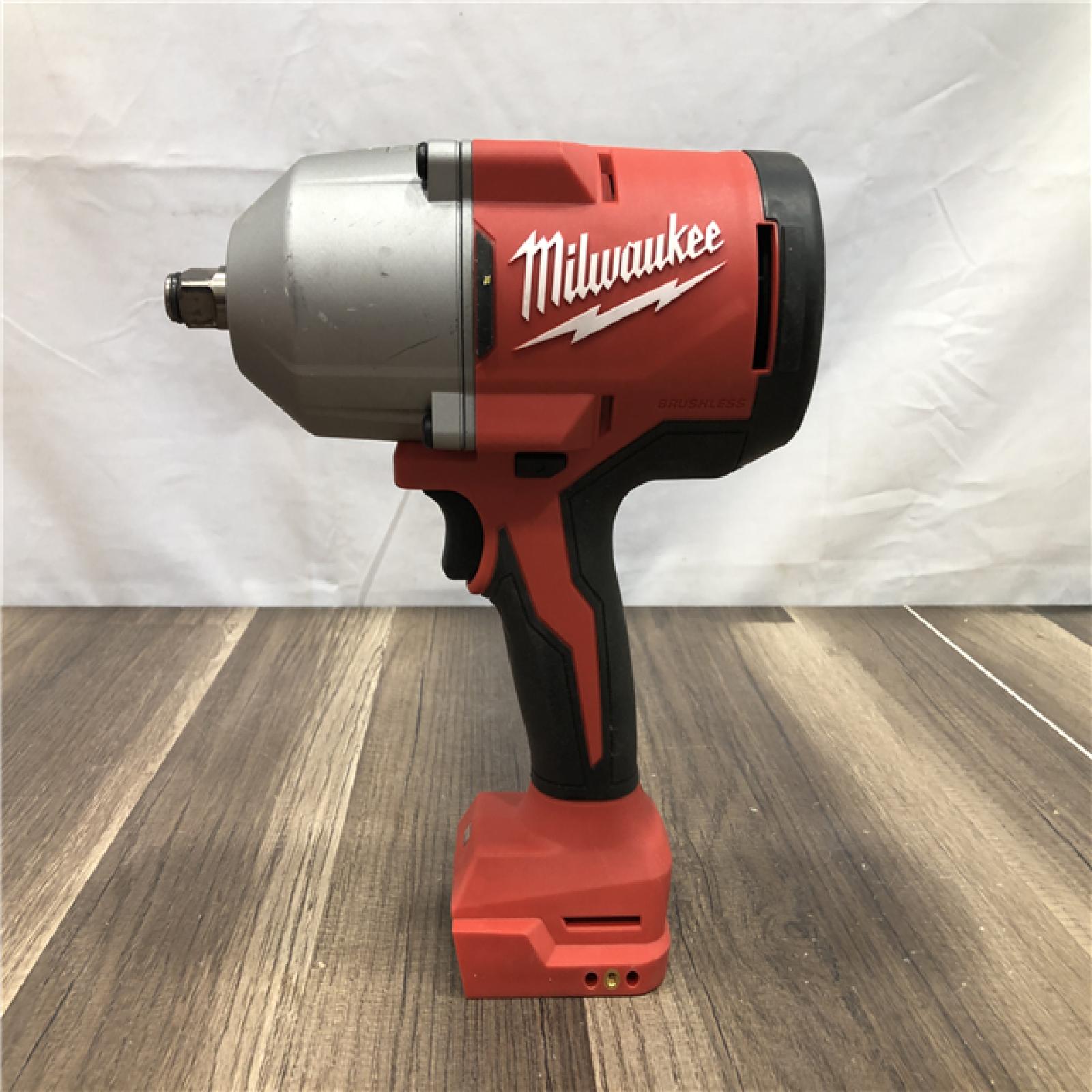 AS-IS Milwaukee 18-Volt Lithium-Ion Brushless 1/2 in. High Torque Impact Wrench with Friction Ring (Tool-Only)