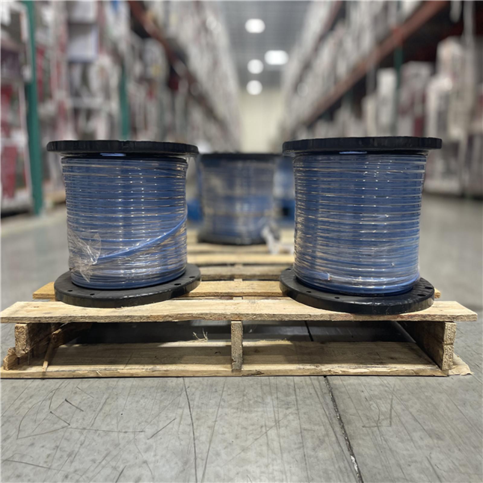 DALLAS LOCATION - SOUTHWIRE NMB 14/3 G BLUE JKT 1 000SP PALLET-(3 SPOOLS)
