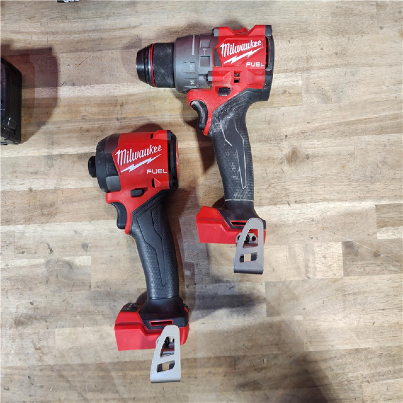 HOUSTON LOCATION - AS-IS MILWAUKEE FUEL 18V Lithium-Ion Brushless Cordless Hammer Drill and Impact Driver Combo Kit (2-Tool) with 2 Batteries