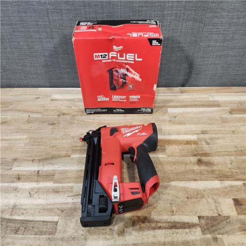 HOUSTON LOCATION - AS-IS Milwaukee FUEL 12-Volt Lithium-Ion Brushless Cordless 18-Gauge 1-1/2 in. Compact Brad Nailer (Tool Only)