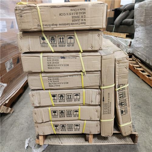Phoenix Location Fiberbuilt Umbrellas Base Concrete Sandstone Beige 55lbs (25Kg) Pallet (18 Boxes)