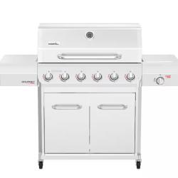 DALLAS LOCATION - Shop Nexgrill Gourmet Pro 6-Burner Stainless Steel Propane Gas Grill with Searing Side Burner and Griddle Max Insert