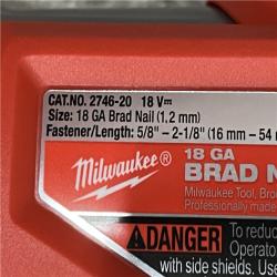 AS-IS Milwaukee FUEL GEN II 18-Volt 18-Gauge Lithium-Ion Brushless Cordless Brad Nailer Kit